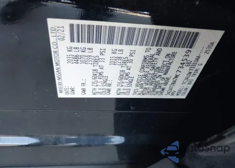 2021 Nissan Rogue Sv Fwd from USA, damaged, VIN 5N1AT3BA7MC734539